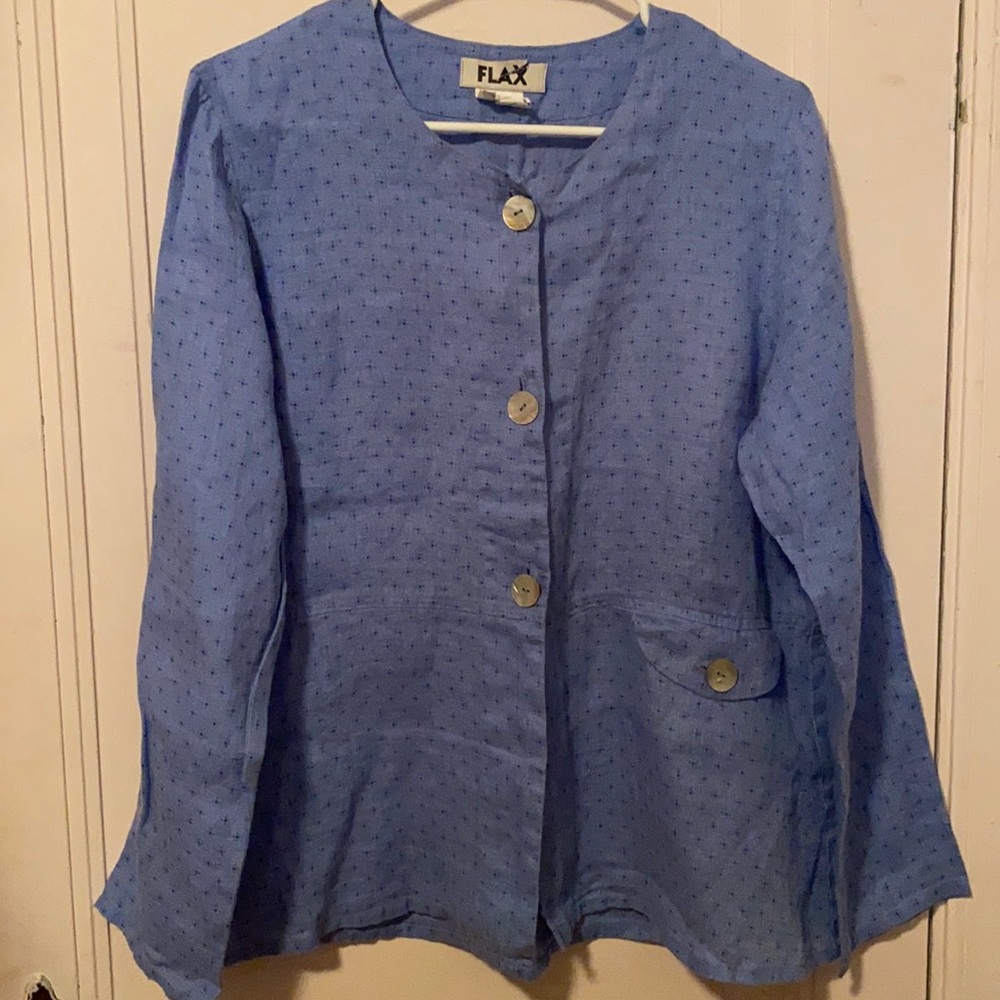 Flax jacket in blue